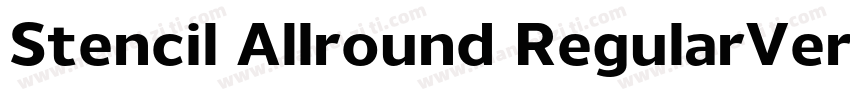 Stencil Allround RegularVersion 10字体转换